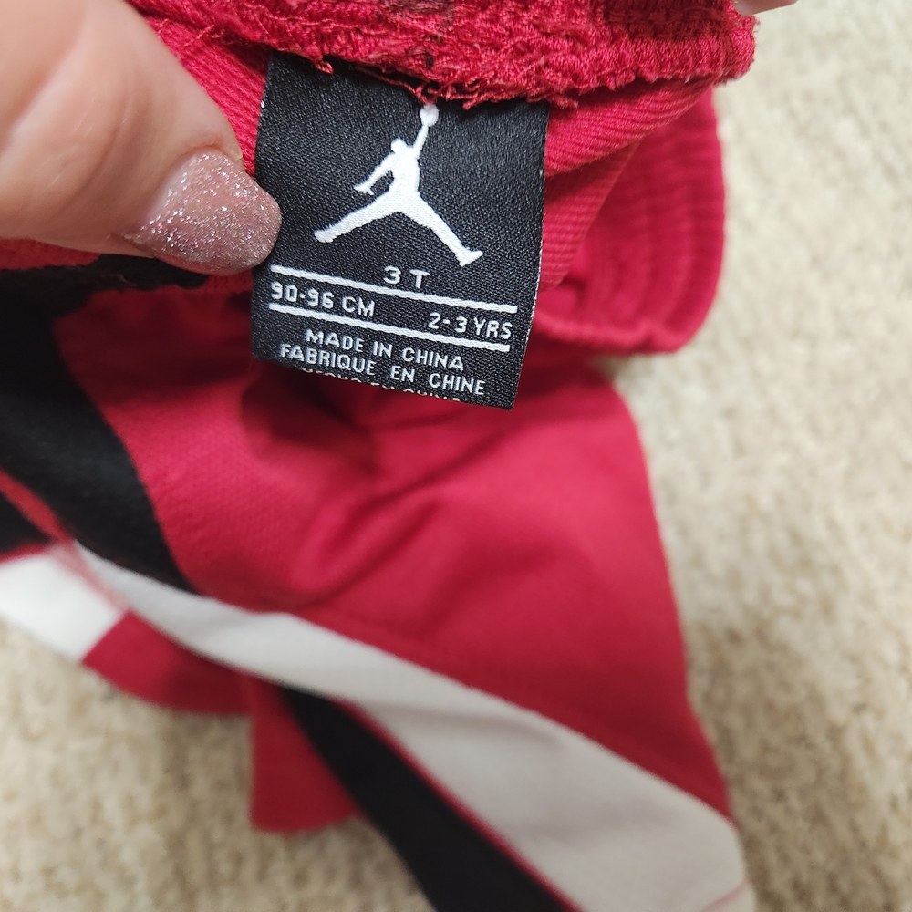 Red and Black Jordan Toddler Outfit